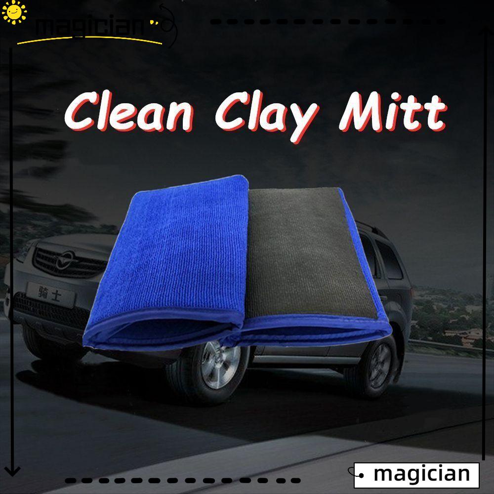 Mag car clay cloth, magic mud cloth volcanic mud car wash magic clay bar mitt, blue clay mitt wash glove car