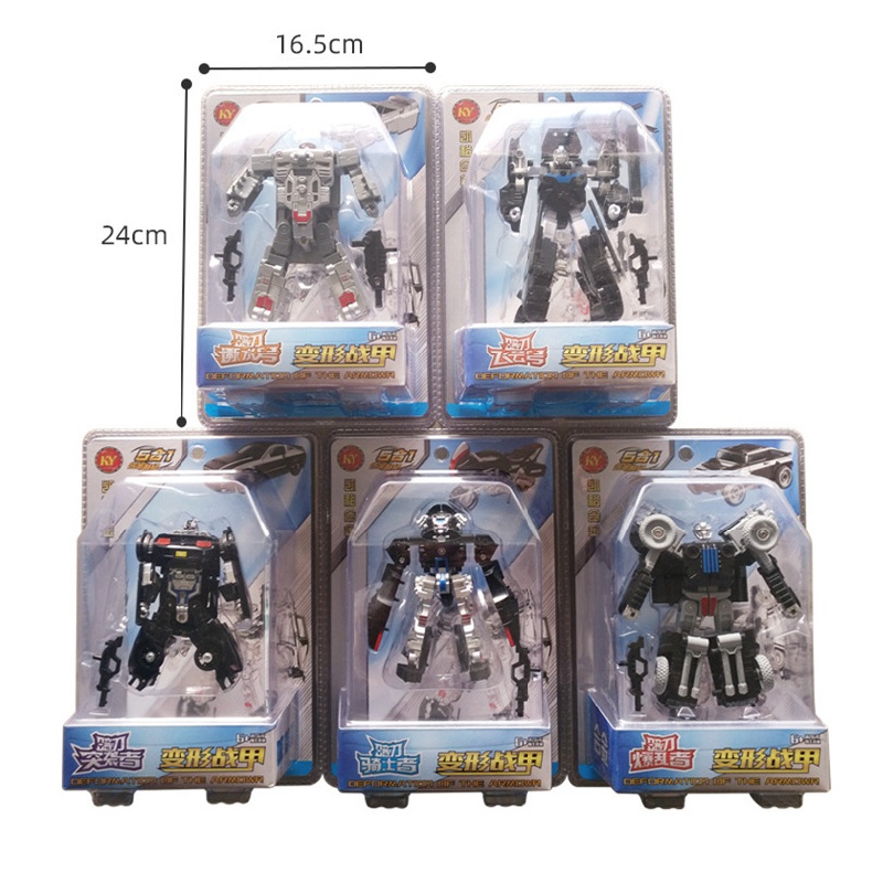 Mô Hình Đồ Chơi Xe Hơi Biến Hình Rô Bốt 5 Trong 1 Bằng Hợp Kim Cho Bé