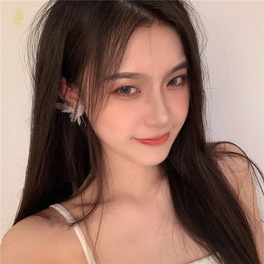 GETNOIVAS Bông Tai Hình Bướm Lấp Lánh Duyên Dáng Dành Cho Nữ