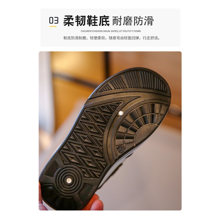 Giày Thể Thao Da Thời Trang Mùa Thu 2023 Cho Bé Gái 3-12 Tuổi