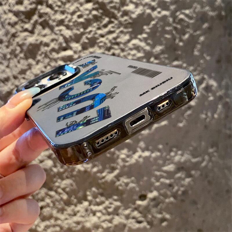 Ốp Điện Thoại Cứng Màu Nhám Hình Nhãn Hiệu May Mắn Cho iphone 11 12 13 14 Pro Max 14Plus ip 12promax 13promax