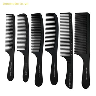 Onemetertn 2 cái lược salon tóc đen làm tóc lược carbon chống tĩnh điện và chịu nhiệt vn