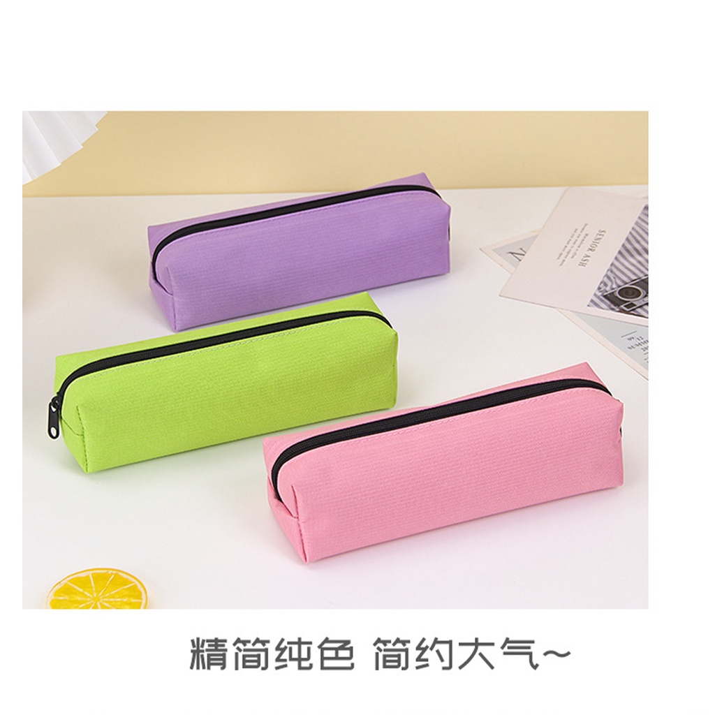 Túi Đựng Bút Bằng Vải Oxford Màu Trơn Hình Bát Giác WJ346