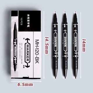 Bút marker MANHE 2 đầu gốc nước