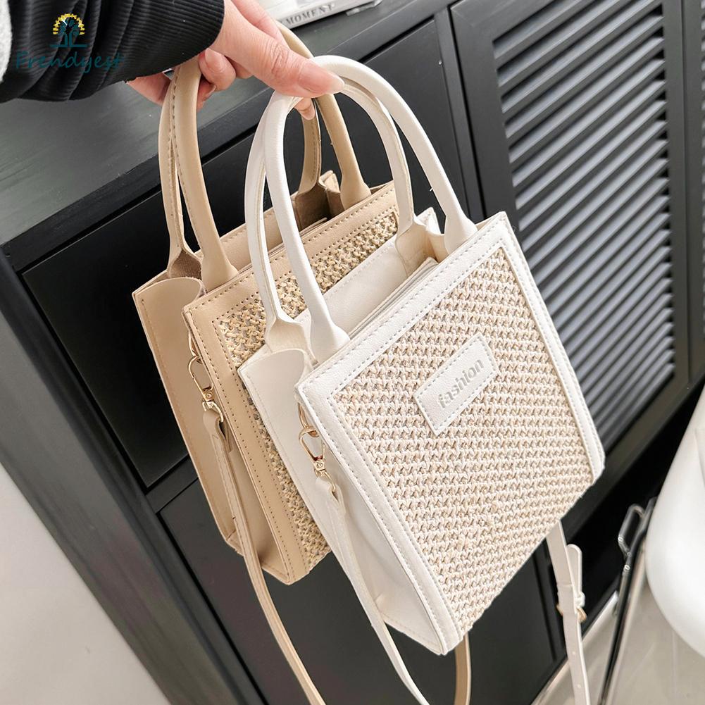 Túi cói nữ tính khí túi xách đa năng totes straw làm quà sinh nhật