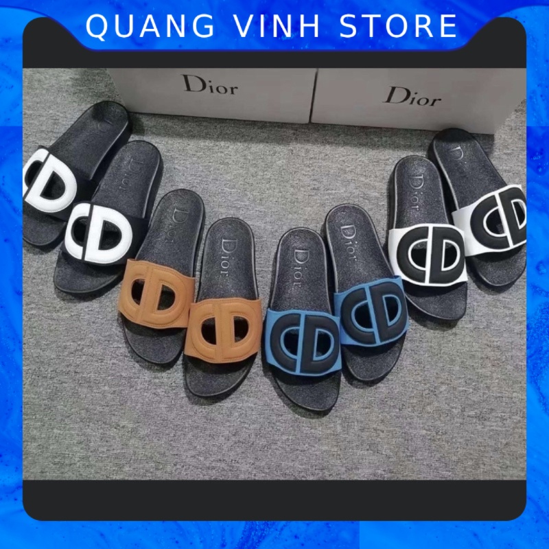 Dép quai ngang Lê Nam D.I.O.R CD Hàng Mới Nhất - Dép Quai Ngang Nam CD đế đúc chắc chăn, êm chân hot trend 2023