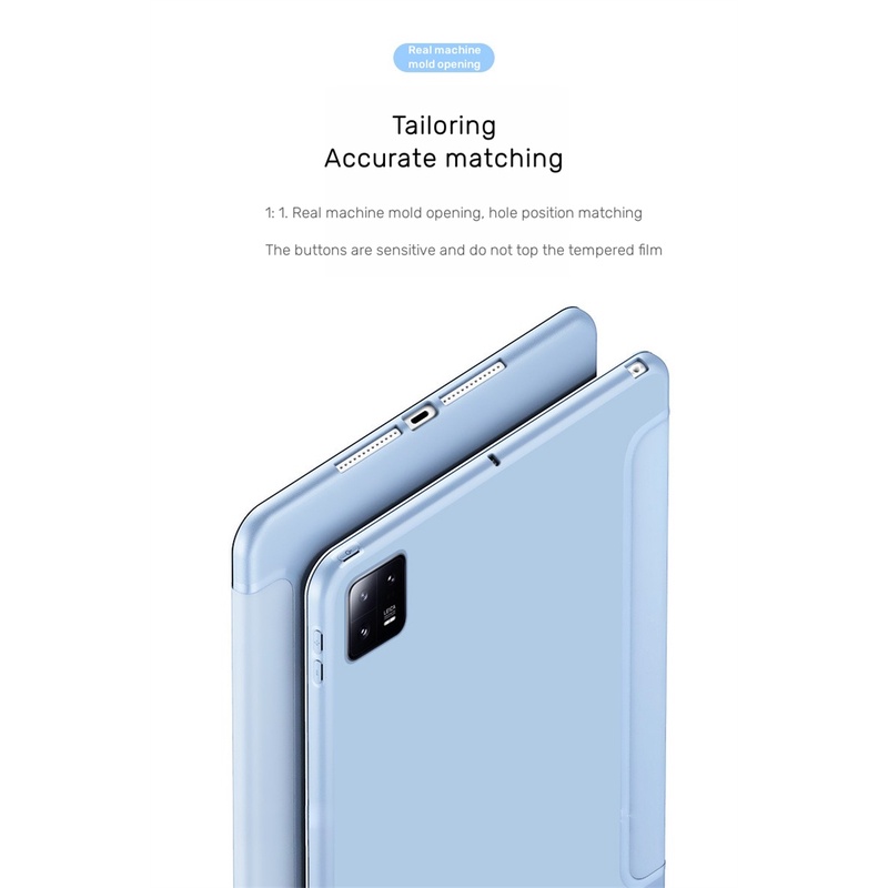 Ốp lưng smat cho xiaomi pad 6 2023 11 inch pu leather tri-folding magnetic cover funda cho xiaomi mi pad 6 mipad 6 pro 2023 case