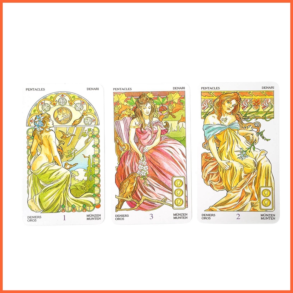 Bộ bài tarot art nouveau tarot phiên bản tiếng anh bộ bài tarot cho người mới bắt đầu chuyên gia bói bài bộ bài chunvn