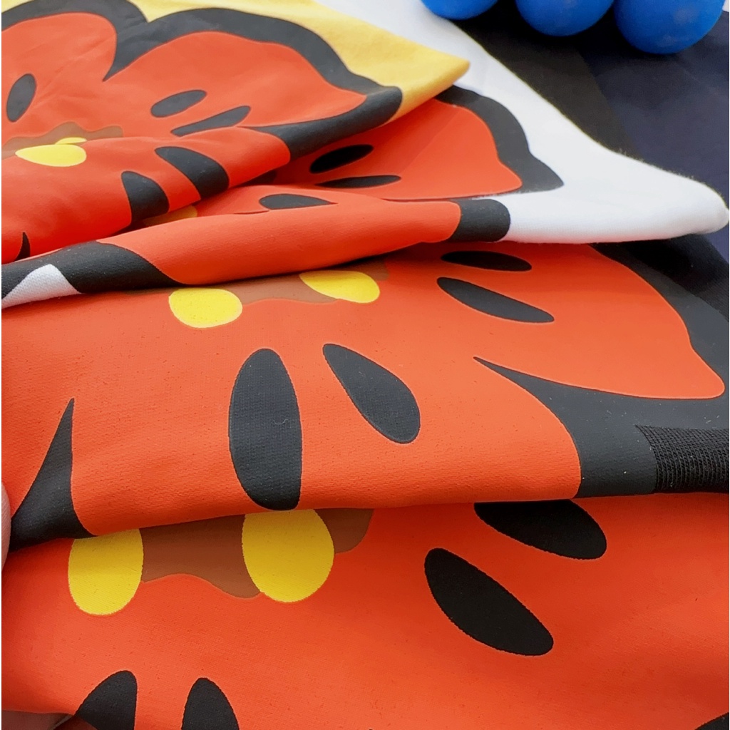 LNLH KENZO 2023-letter Begonia flower printed loose large couple short-sleeved T-shirt