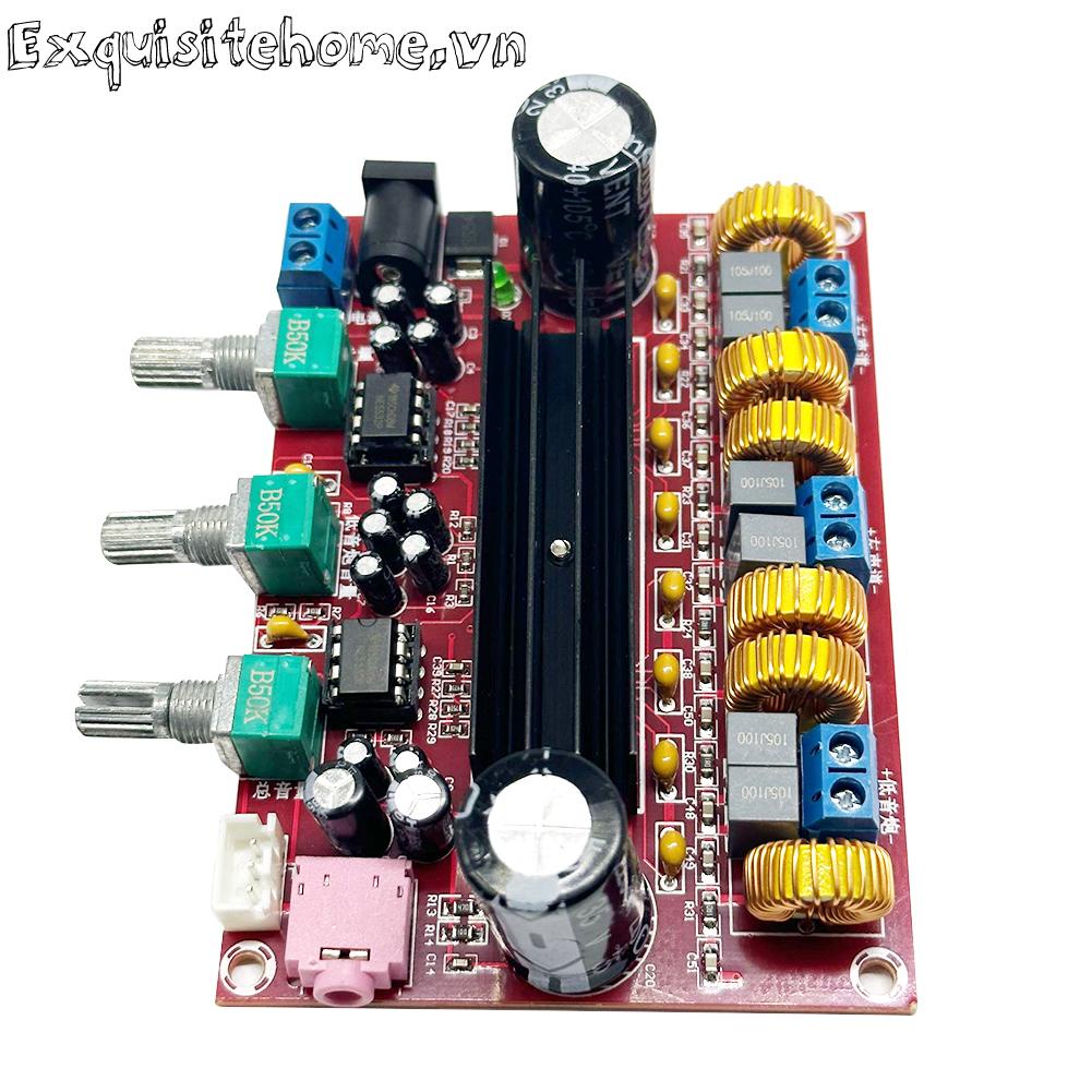 Bảng mạch khuếch đại công suất siêu trầm kỹ thuật số xh-m139 2x50w 100w 2.1 kênh tpa3116d2