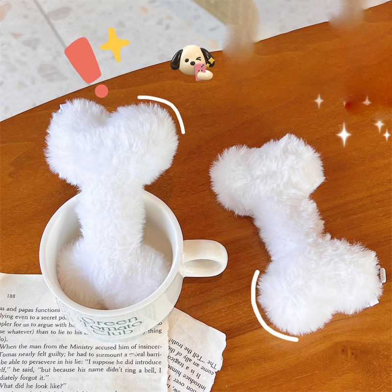 1 cái thoải mái động vật nhồi bông sang trọng móc khóa xương