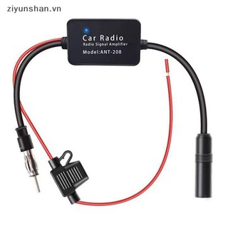 Ziyunshan 12v ăng-ten radio trên ô tô fm / am bộ khuếch đại tín hiệu radio tăng cường chống nhiễu ăng-ten trên ô tô aerials universal fm booster amp 2022 vn