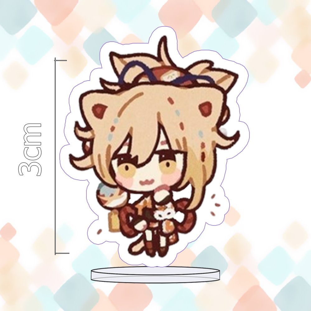 MÔ HÌNH Standee GENSHIN IMPACT ver TAI THÚ game tượng mica trong acrylic chibi trong quà tặng xinh xắn NLSHOP