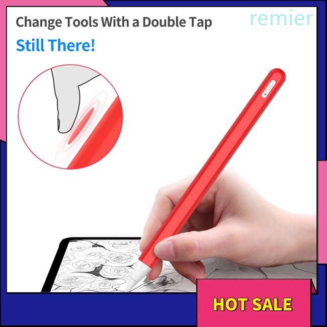 Re silicone case cho apple pencil 2 cradle stand holder cho ipad pro stylus pen protective cover