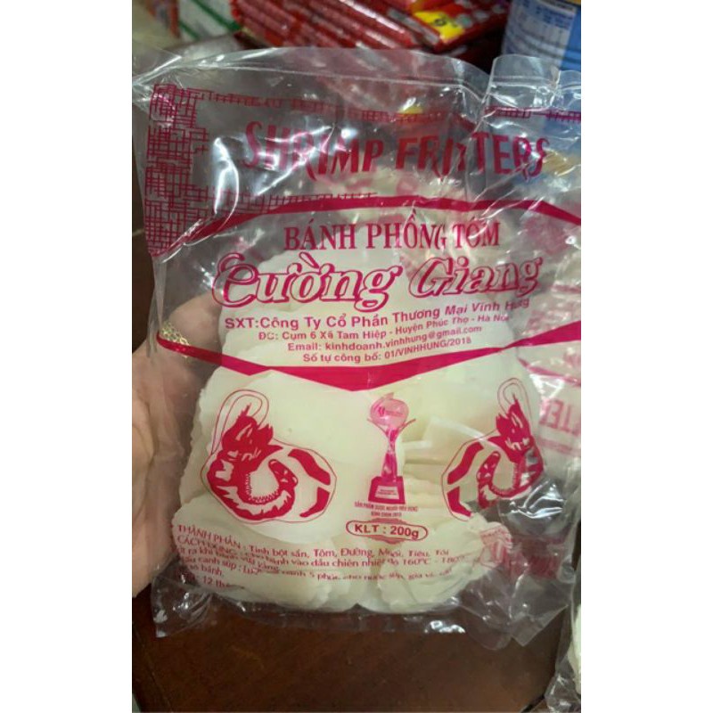 Bánh Phồng Tôm Cường Giang gói 100g-180g DATE MỚI