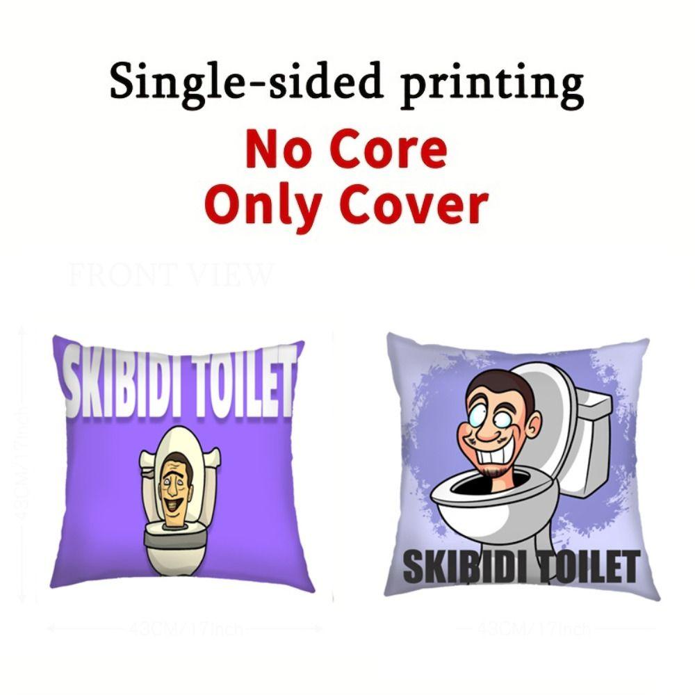 Norman car plush pillow cover, soft toilet man skibidi toilet pillow cover, waist pillows cover game cameraman món quà giáng sinh sáng tạo