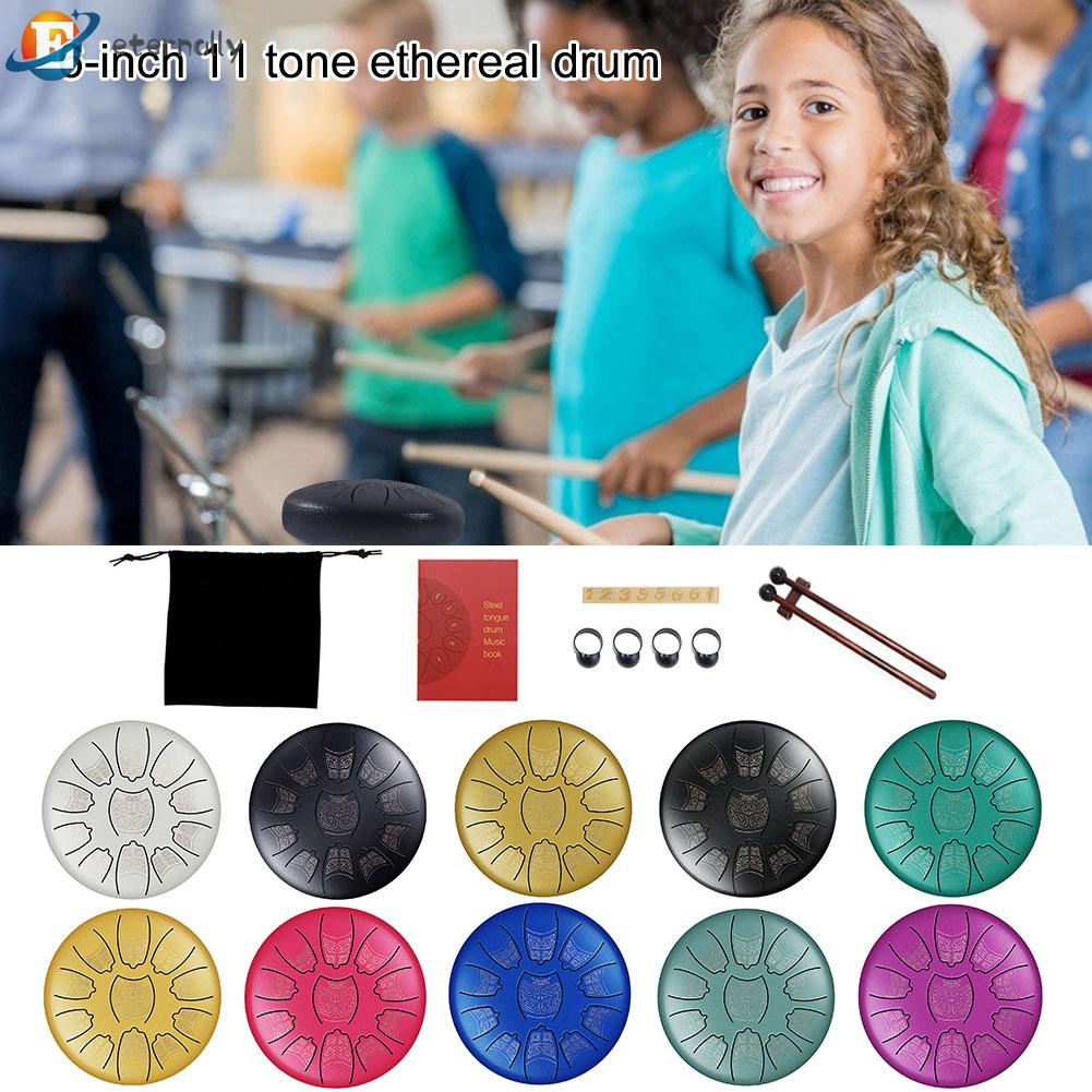 6 inch steel tongue drum 11 điều chỉnh tay pan drum tank với mallets carrying