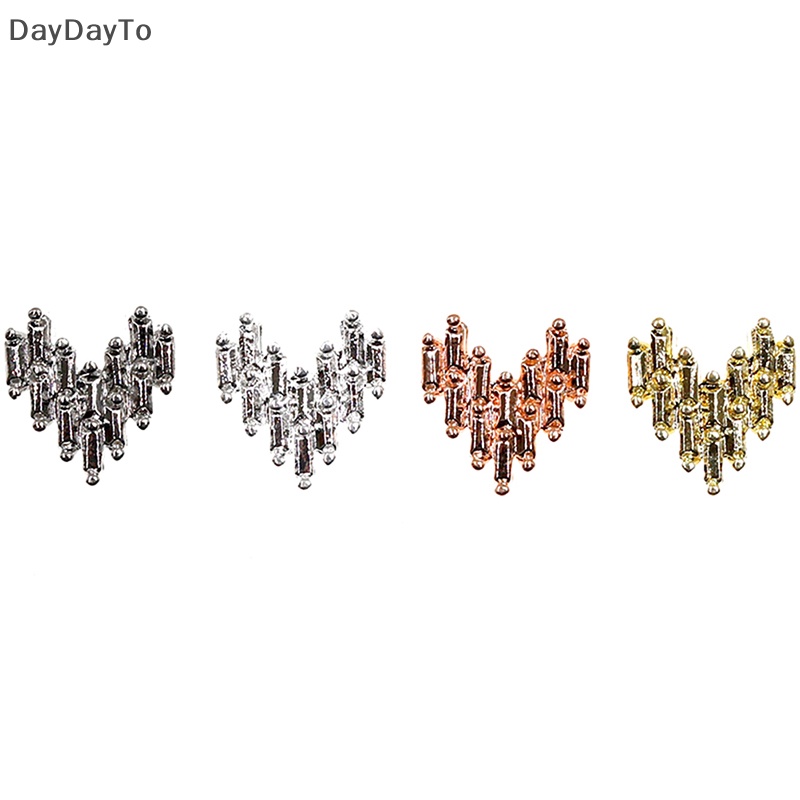 Daydayto 10 cái diy glitter 3d nail art trang trí hạt hợp kim rhinestone charm mẹo dễ thương.