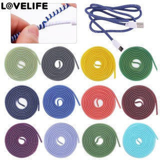 Bộ bảo vệ cáp xoắn ốc / đường sạc cáp tai nghe dây quấn xoắn ốc / bảo vệ dây dây bọc cáp winder organizer / bộ bảo vệ cáp đường truyền dữ liệu sạc usb 1,4m /