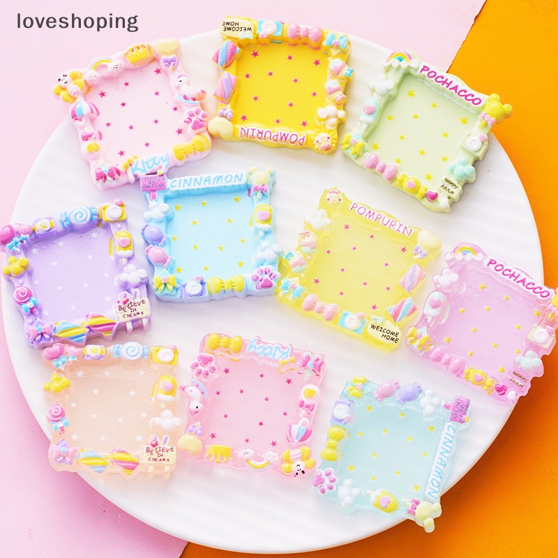 Hộp đựng điện thoại tự làm sáng tạo kẹp tóc tủ lạnh sticker phụ kiện kawaii mini cartoon frame cream gum ornaments boutique