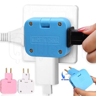Điều chỉnh 2 trong 2 eu us 180° Bộ chuyển đổi ổ cắm có thể xoay / mở rộng bộ sạc điện / multi-plug ultra-thin có thể gập lại / bộ chuyển đổi sạc điện thoại di động du lịch di động