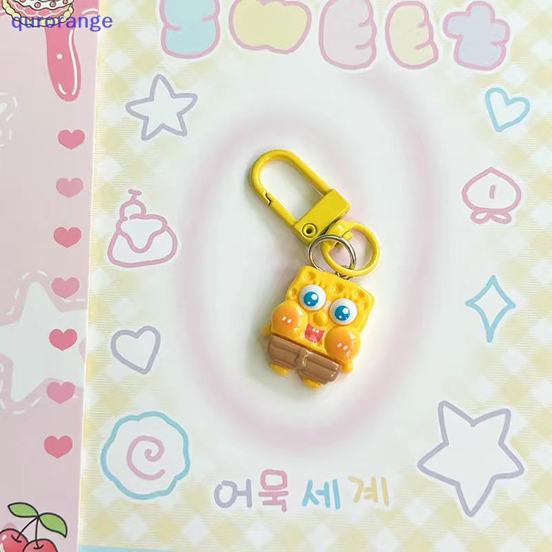 Qurange thế giới dưới nước phim hoạt hình dễ thương móc khóa sao biển spongebob ngôi sao sáng tạo ba lô treo trang trí cho bé gái quà tặng interesg ror