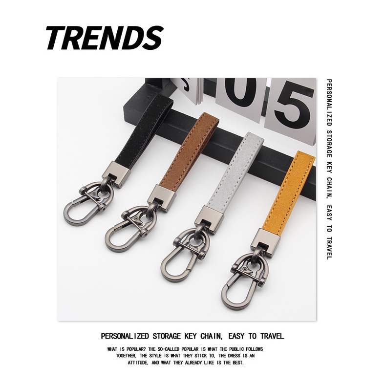 Car keychain creative suede keychain cross-border hot-selling art metal keychain mặt dây chuyền món quà nhỏ