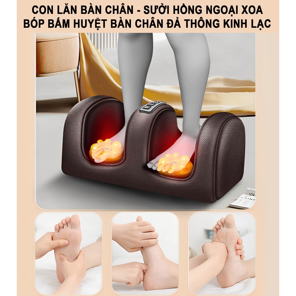 Đệm Massage toàn thân Kamaso Phiên bản tiếng Việt Tặng kèm túi dược liệu Phục hồi sức khỏe Bảo hành 5 năm