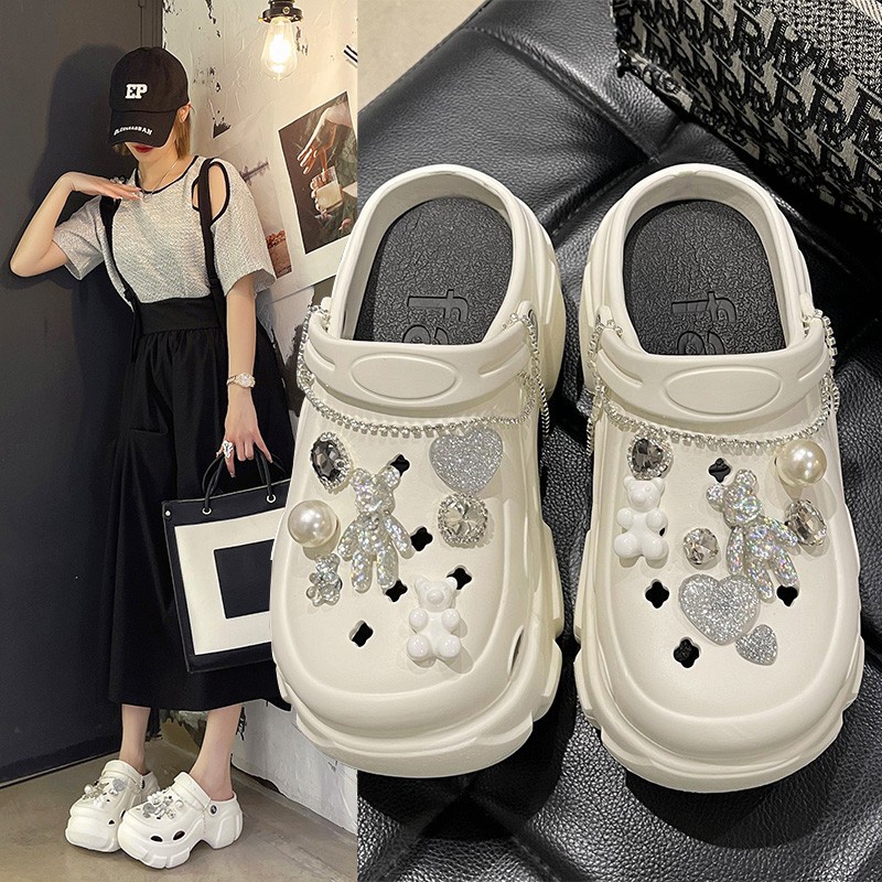 HHH Dép CROSS 5CM dép Sandal nữ Mùa hè Đế Dày thoải mái Xinh Xắn 23081204