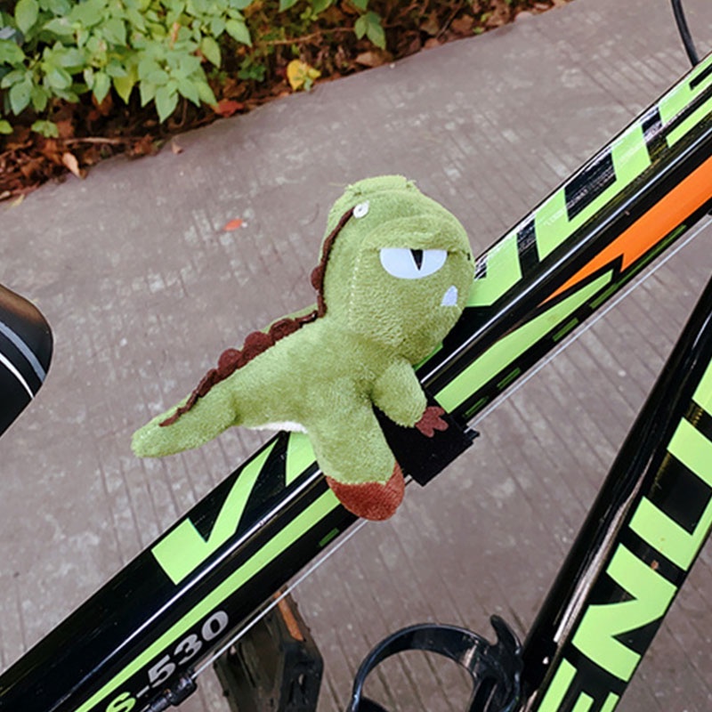 Nurgaz trang trí xe đạp dễ thương đường xe đạp leo núi tay lái búp bê trang trí xe máy panda dinosaur doll phụ kiện