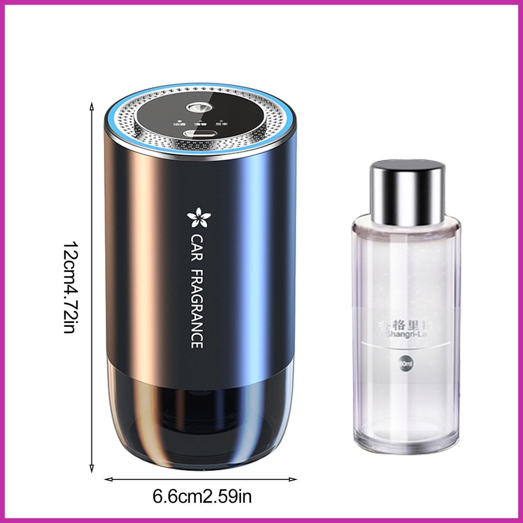 Máy khuếch tán tinh dầu xe hơi thông minh máy khuếch tán nước hoa có thể điều chỉnh nồng độ 50ml máy khuếch tán tinh dầu kerivn kerivn