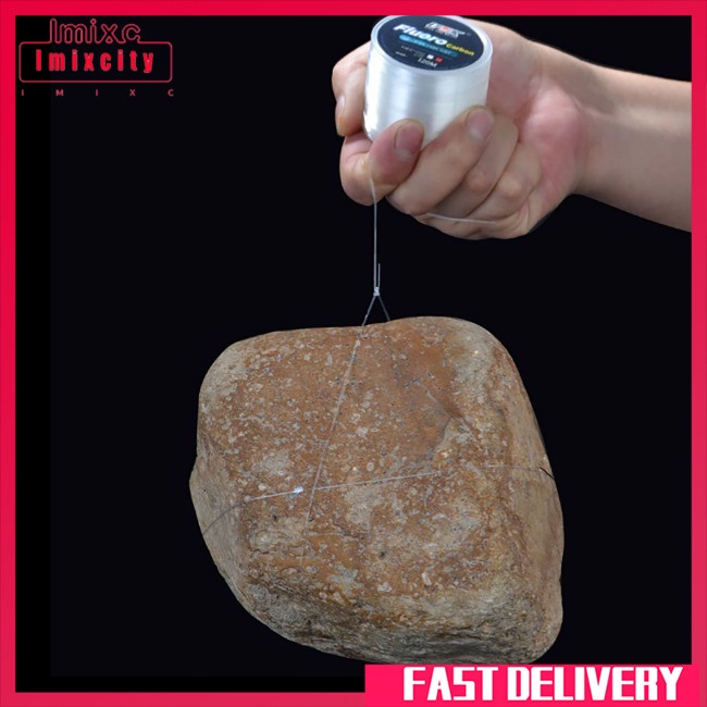 Dây câu cá bằng sợi carbon imixcity 120m 4.13-34.32lb nhiều màu dây câu cá lure chống mài mòn siêu mạnh