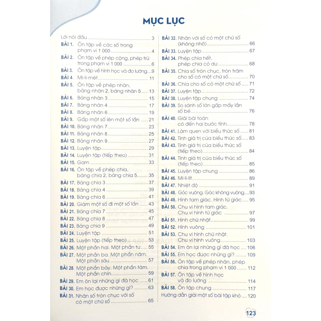 Sách Bài Tập Toán 3 - Tập 1