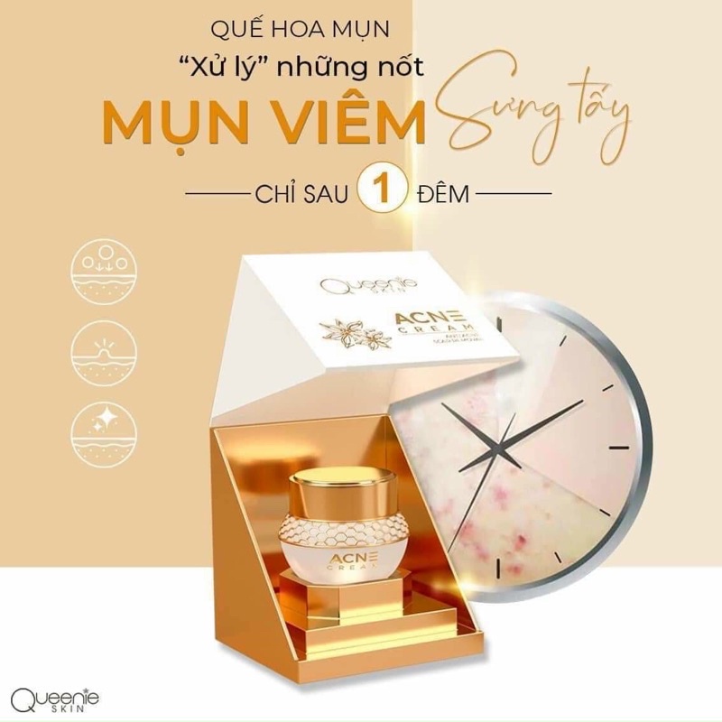 huamai QUẾ HOA MỤN QUEENIE SKIN hộp 35gram