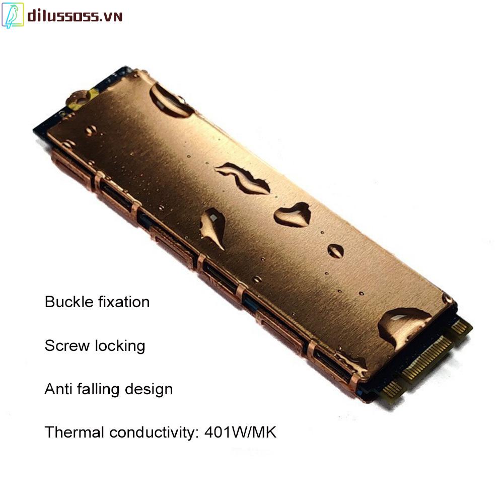 Tản nhiệt tản nhiệt tản nhiệt ssd m.2 đồng với tấm silicon tản nhiệt cho máy tính xách tay