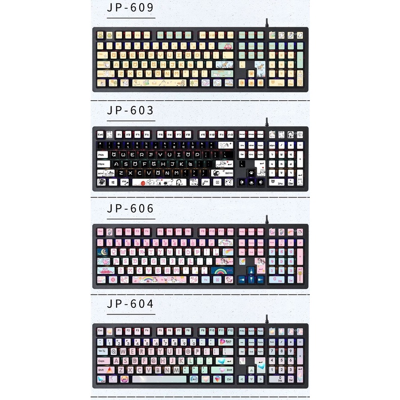 Đối với logitech k845 k835 bàn phím máy tính để bàn nhãn dán nút cá nhân hóa cho bé gái màu hồng trang trí nắp phím đề can da cơ thể