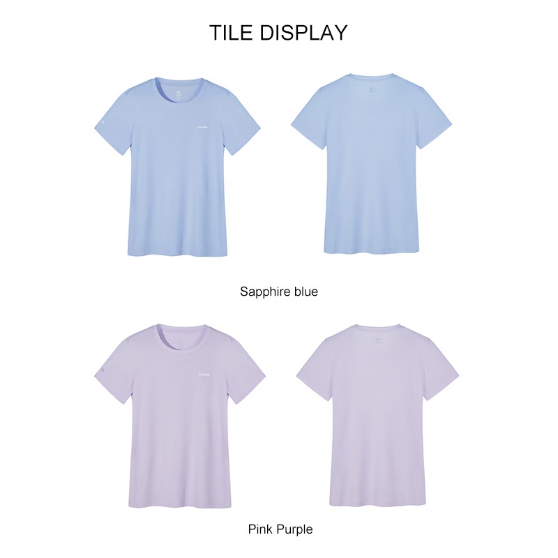 Áo thun thể thao CAMELSPORTS tay lỡ dáng rộng thấm hút mồ hôi thoáng khí khô nhanh cho nữ tập yoga/ chạy bộ