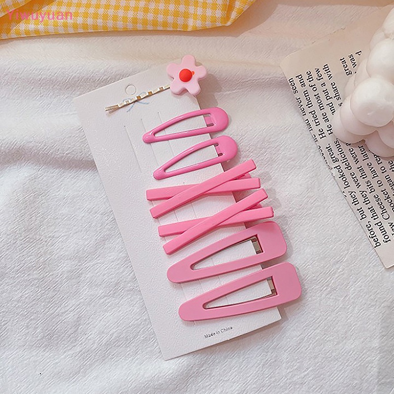 Bộ 7 Kẹp Tóc Kim Loại Hình Bông Hoa Xinh Xắn Cho Nữ Mới