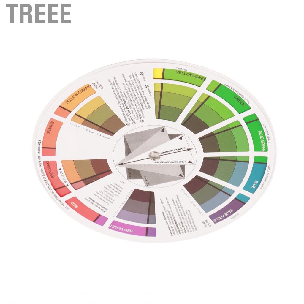 Treee Tattoo Colour Wheel - Paint Mixing & Learning Guide Art Class/Teaching Tool