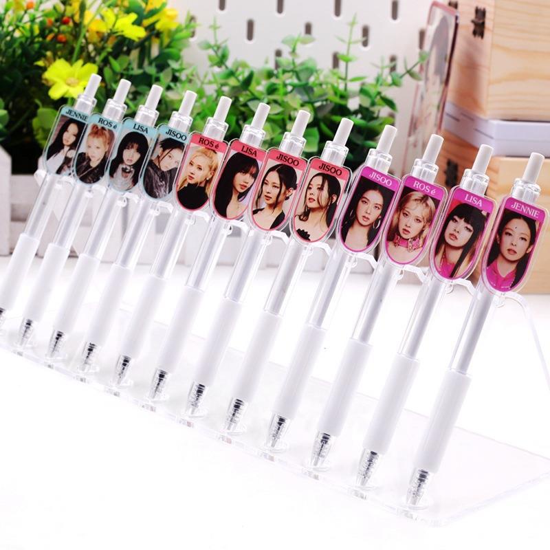 Ere1 blackpink click bút bi phim hoạt hình dễ thương bút gel bút ký lisa jennie jisoo rose