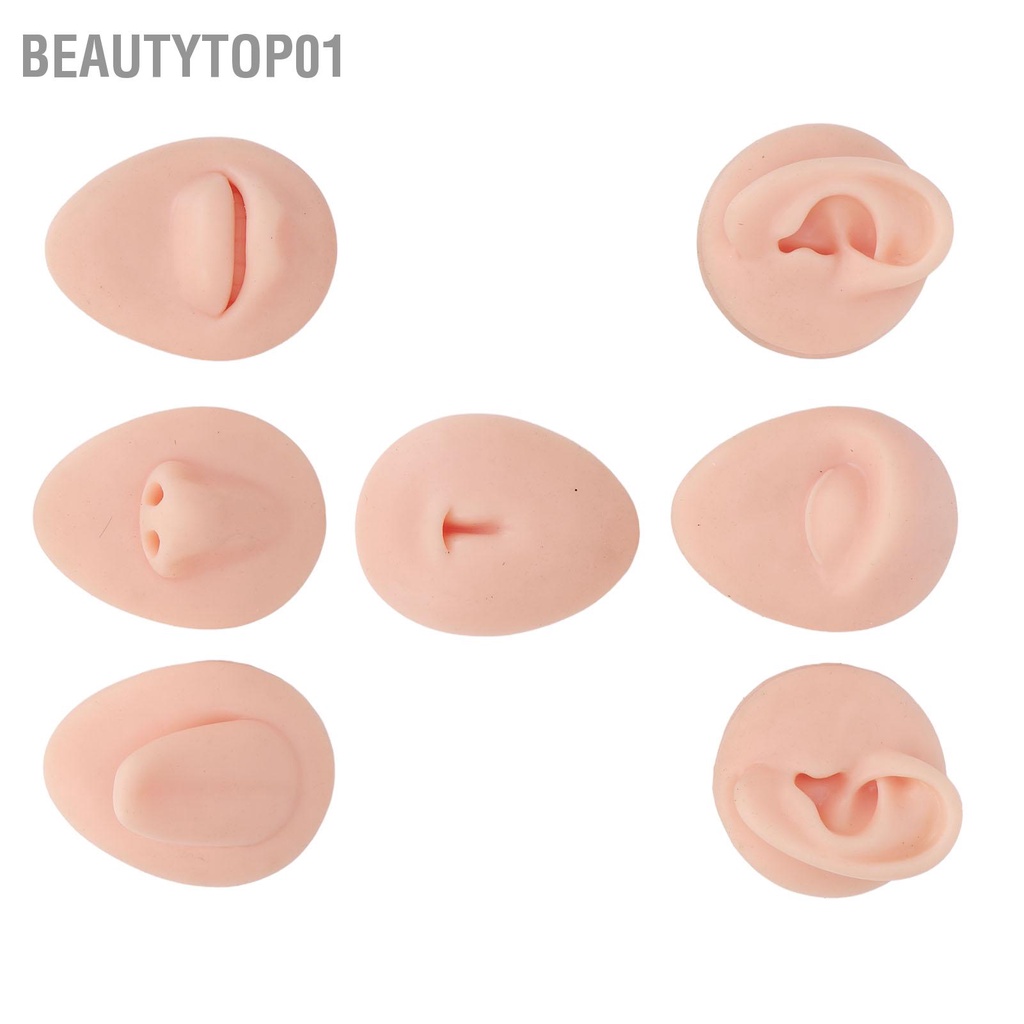 BeautyTop01 Phòng Thân Thực Hành Mô Hình Phỏng Silicone Tai Mắt Mũi Miệng Lưỡi Và Bụng Mẫu Cho Người Mới Khuyên