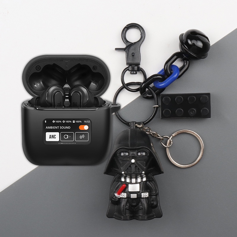 Dành Cho JBL Tour Pro2 Ốp Lưng Hoạt Hình Móc Khóa Mặt Dây Chuyền Tương Thích Với JBL Tour Pro2 Silic