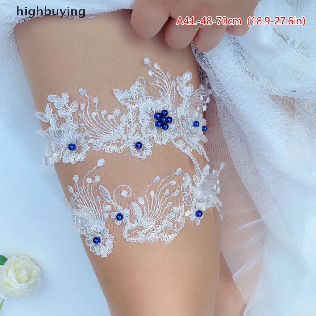 Set 2 Vòng Ren Thêu Hoa Nịt Đùi Quyến Rũ Cho Cô Dâu