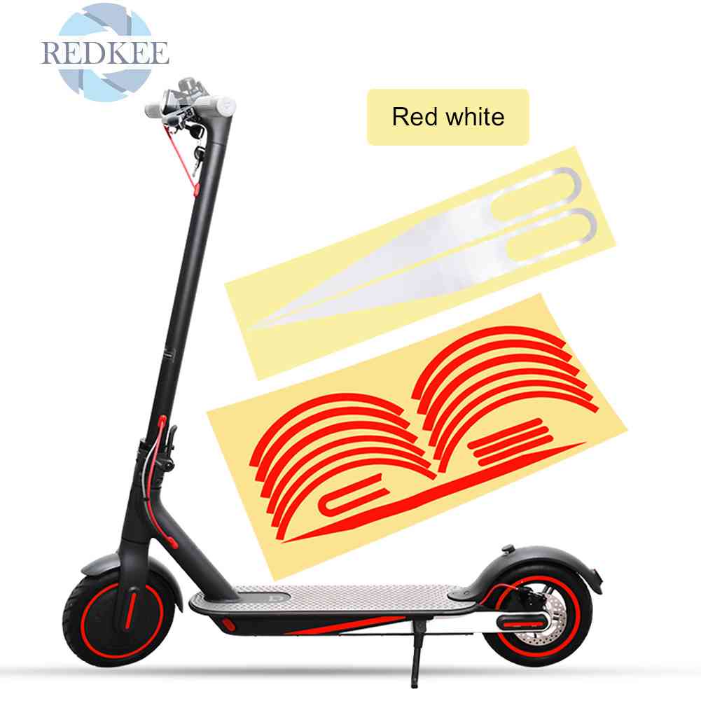 Miếng Dán Phản Quang Bảo Vệ Trục Bánh Xe Scooter Điện M365 Pro 1s