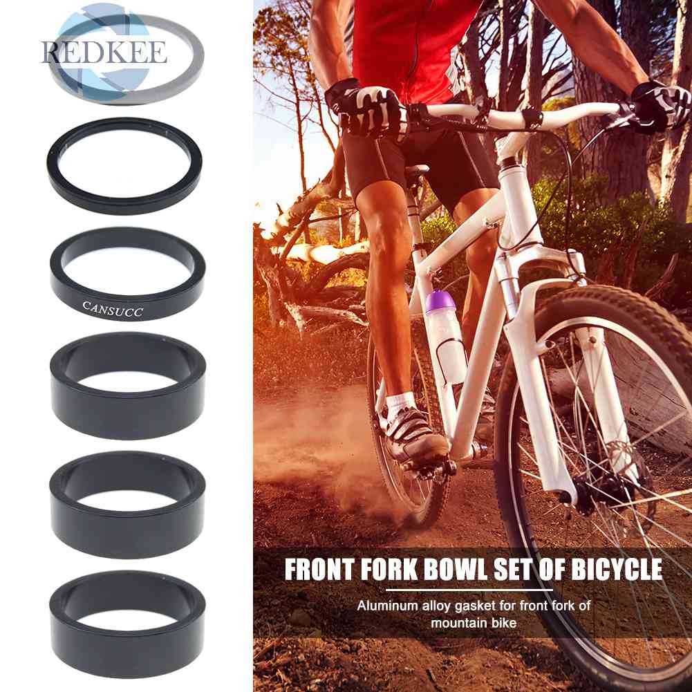 Set 6 Vòng Đệm Phuộc Trước 2 / 3 / 5 / 10mm Chuyên Dụng Cho Xe Đạp