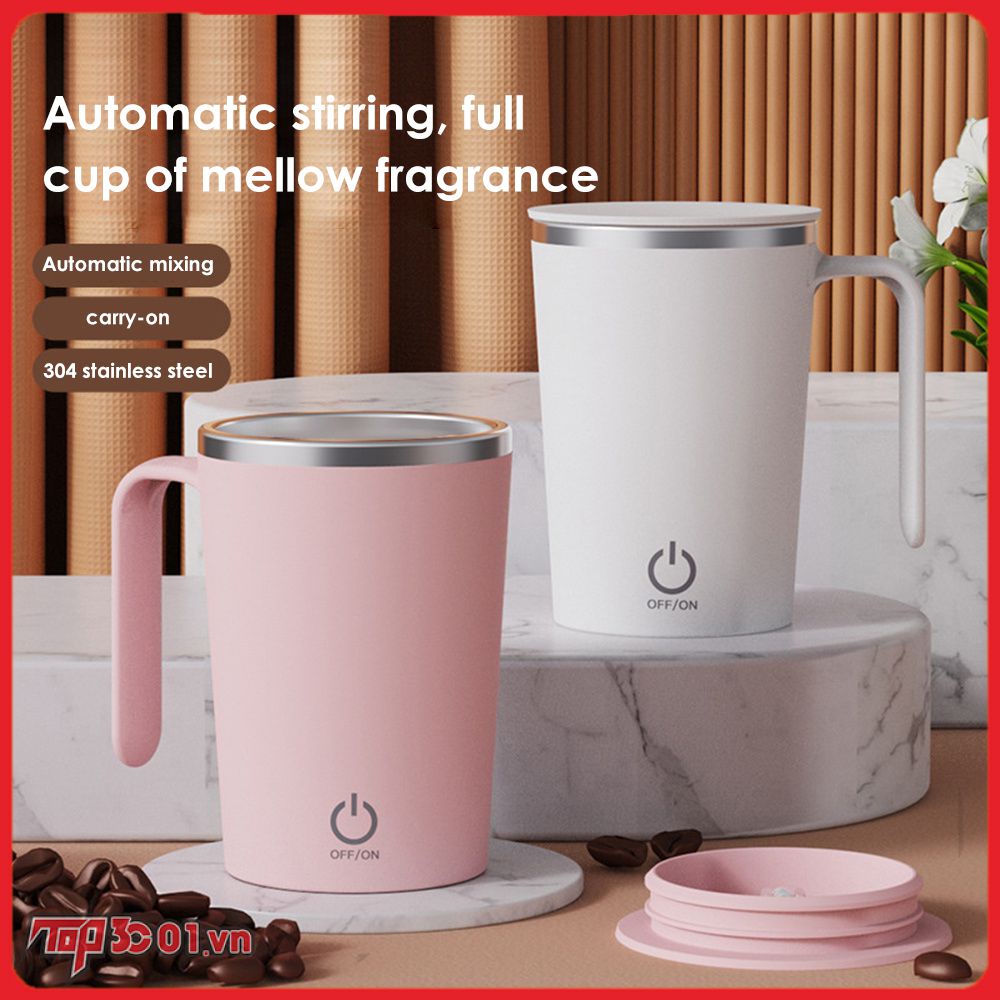 Cốc Khuấy Tự Động Mẫu Sạc Lại Được 400Ml Cốc Cà Phê Cốc Khuấy Chạy Điện Giá Trị Cao Cốc Nước Nam Châm Xoay Lắc Sữa Lười | Top3C01