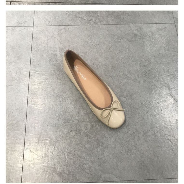 Giày Búp Bê Đế Phẳng Đính Nơ Mẫu Mới 2023 Dễ Phối Đồ Thời Trang Xuân Hè Cho Mẹ Bầu