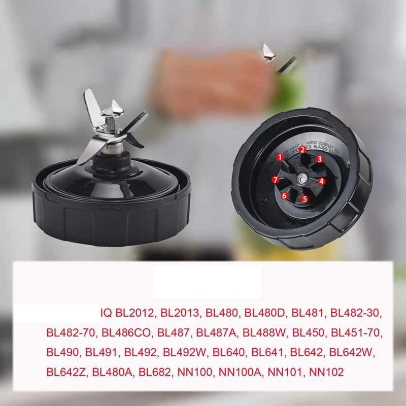 Set 7 Lưỡi Dao Vây Cá 32Oz &amp; 24Oz Cho Nutri Ninja BL480-30 BL483-30