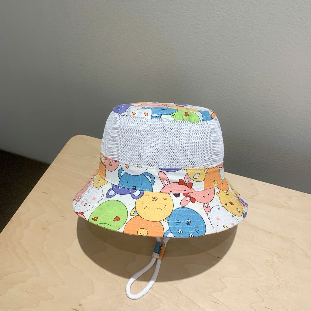 Mũ Tai Bèo Chống Nắng Phối Lưới Thoáng Khí Thời Trang Mùa Hè Cho Bé