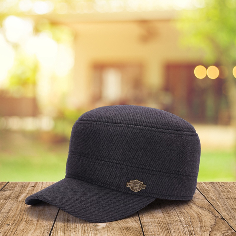 Mũ Lưỡi Trai Có Miếng Che Tai Chống Gió Giữ Ấm Mùa Đông Thời Trang Mới Cho Nam